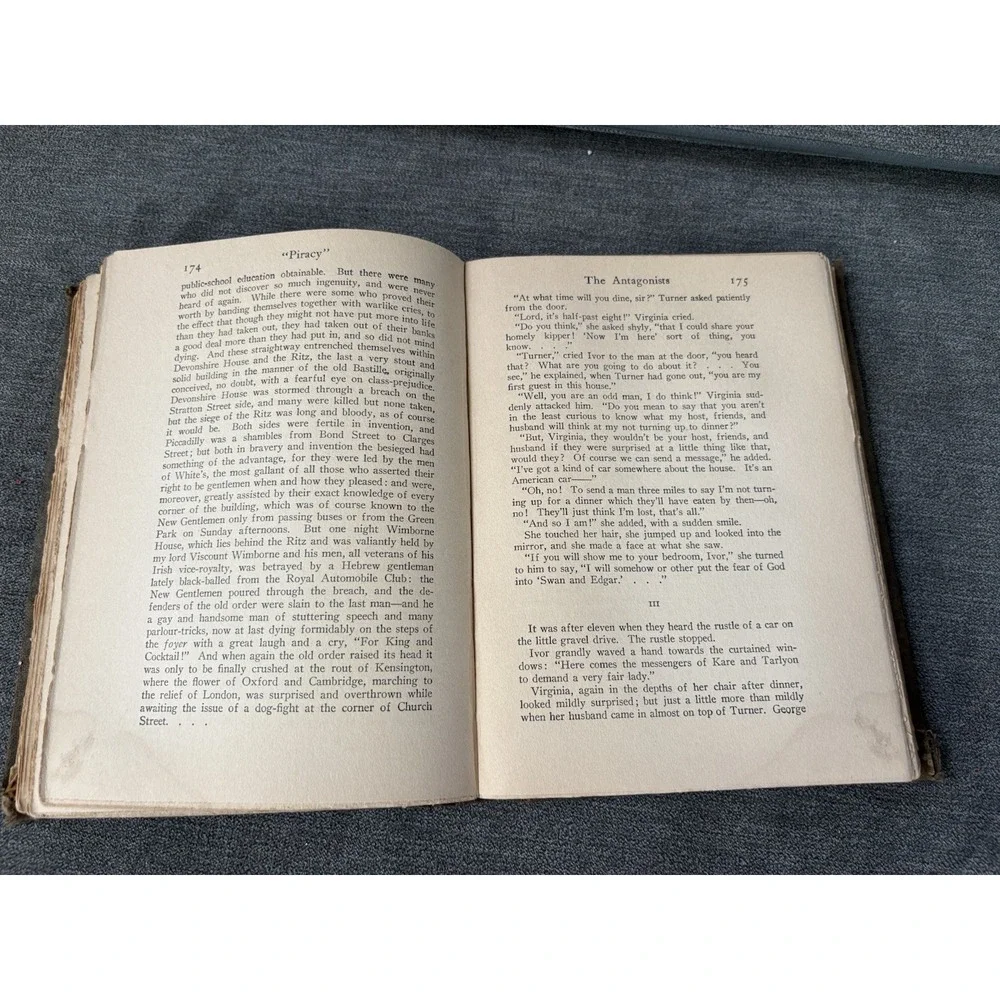 Piracy by Michael Arlen A Romantic Chronicale Of Three Days Hardcover‎ 1923 Rare